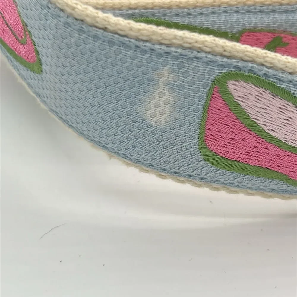 CJ Laing Perfectly Preppy D-ring Belt - Loafer embroidered - Size S